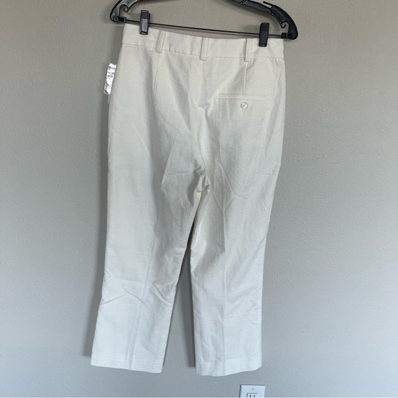 New Equipment Bergen Cropped Ankle Pant NWT Nature White Business Casual Women 6 - Picture 8 of 12